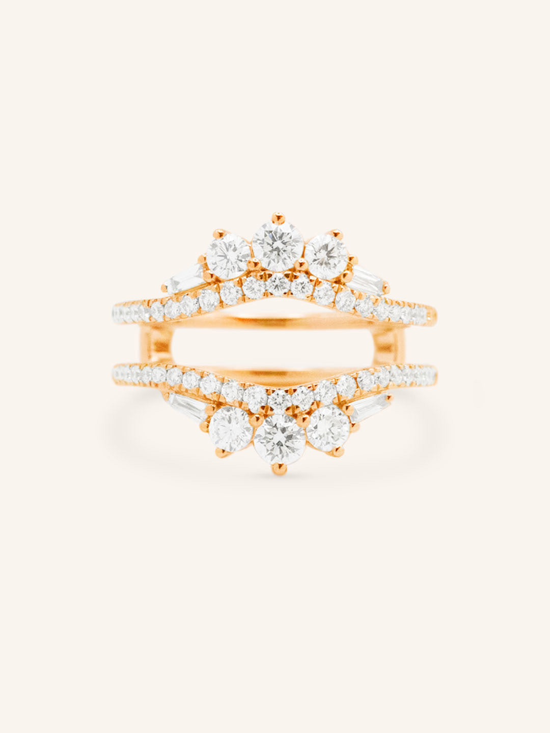 Theresa Double Band Diamond Ring Guard