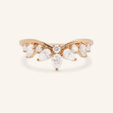 Shinoa Curved Diamond Wedding Band