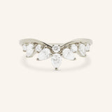 Shinoa Curved Diamond Wedding Band
