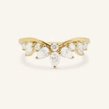 Shinoa Curved Diamond Wedding Band