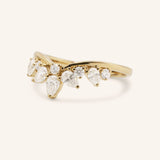 Shinoa Curved Diamond Wedding Band