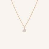 Dangling Diamond Heart Pendant Necklace