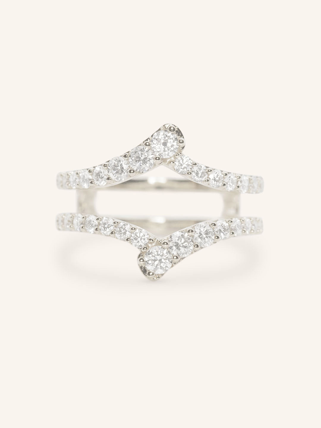 Essex Double Band Diamond Ring Guard