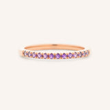 Amethyst Birthstone Stackable Ring