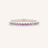Amethyst Birthstone Stackable Ring