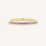 Amethyst Birthstone Stackable Ring