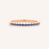 Blue Sapphire Birthstone Stackable Ring