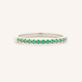 Emerald Birthstone Stackable Ring