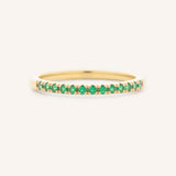 Emerald Birthstone Stackable Ring