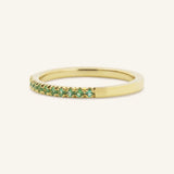 Emerald Birthstone Stackable Ring