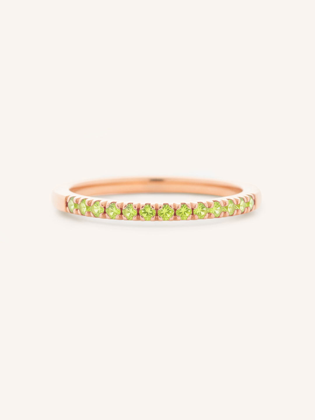 Peridot Birthstone Stackable Ring