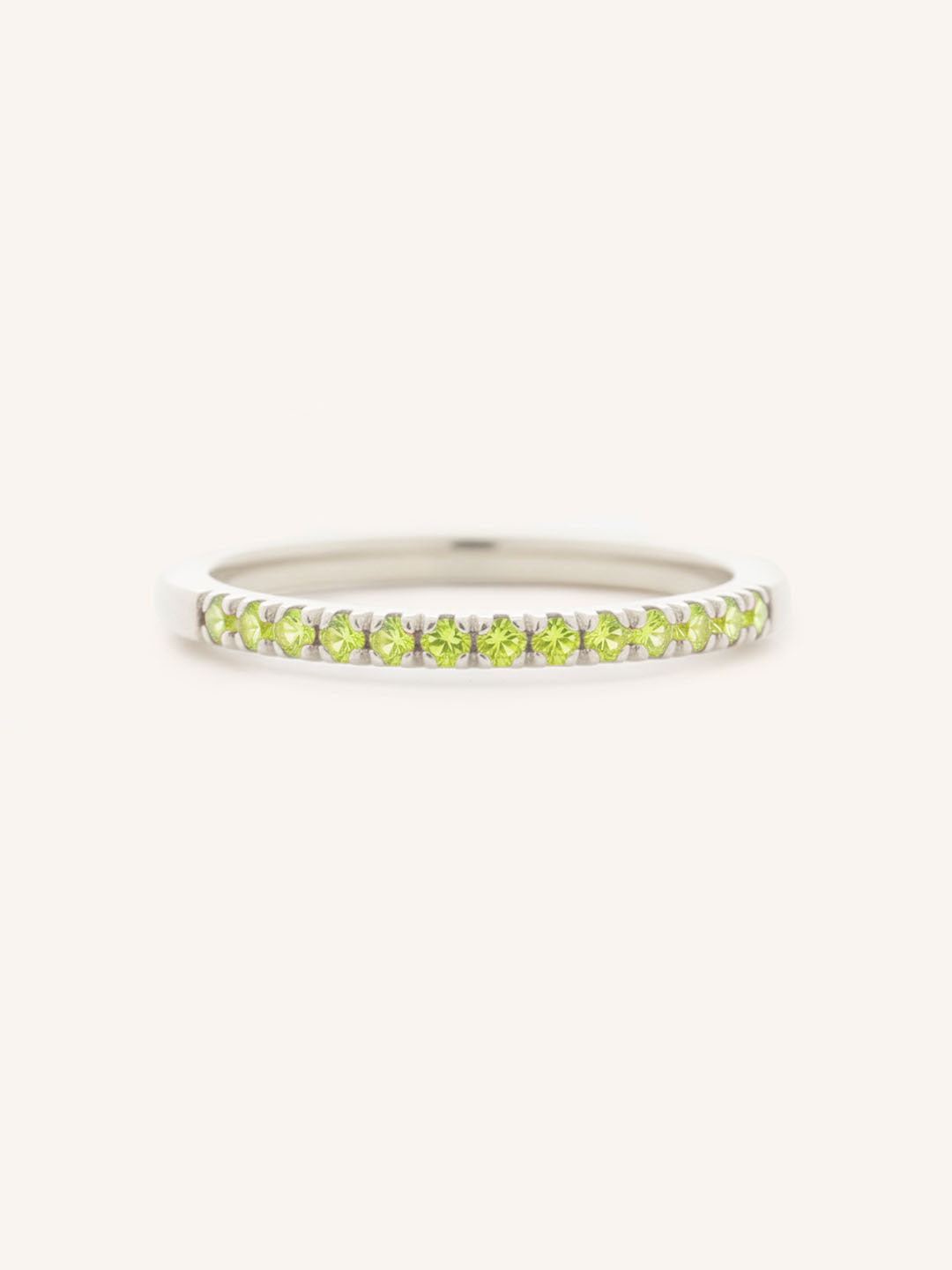 Peridot Birthstone Stackable Ring