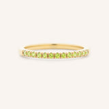 Peridot Birthstone Stackable Ring