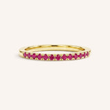 Ruby Birthstone Stackable Ring