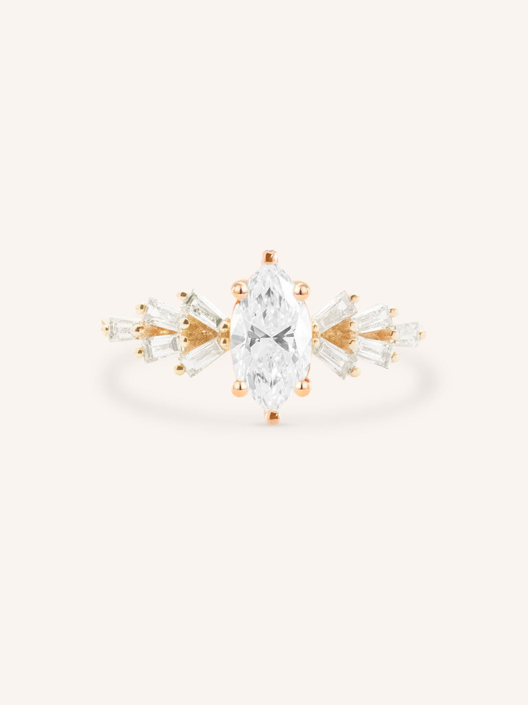 Dawnsky Marquise Diamond Engagement Ring