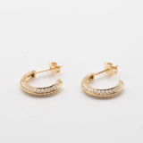 Splendor Diamond Hoop Earrings