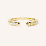 Seassa Accented Open Diamond Ring
