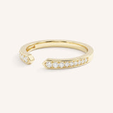 Seassa Accented Open Diamond Ring