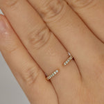 Minet Diamond Open Ring lifestyle photo worn on hand