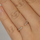 Minet Diamond Open Ring lifestyle photo worn on hand