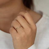 Dayton Curved Diamond Baguette Wedding Ring
