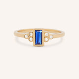 Abigail Blue Sapphire Diamond Accented Ring