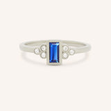 Abigail Blue Sapphire Diamond Accented Ring