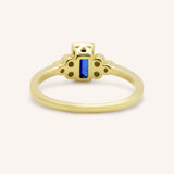 Abigail Blue Sapphire Diamond Accented Ring