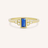 Abigail Blue Sapphire Diamond Accented Ring