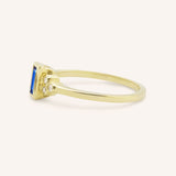 Abigail Blue Sapphire Diamond Accented Ring