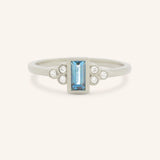 Abigail Blue Topaz Diamond Accented Ring