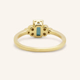 Abigail Blue Topaz Diamond Accented Ring