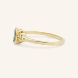 Abigail Blue Topaz Diamond Accented Ring