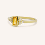 Abigail Citrine Diamond Accented Ring
