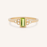 Abigail Peridot Diamond Accented Ring