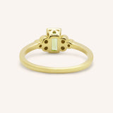Abigail Peridot Diamond Accented Ring