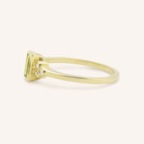 Abigail Peridot Diamond Accented Ring