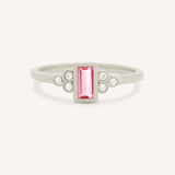 Abigail Pink Tourmaline Diamond Accented Ring