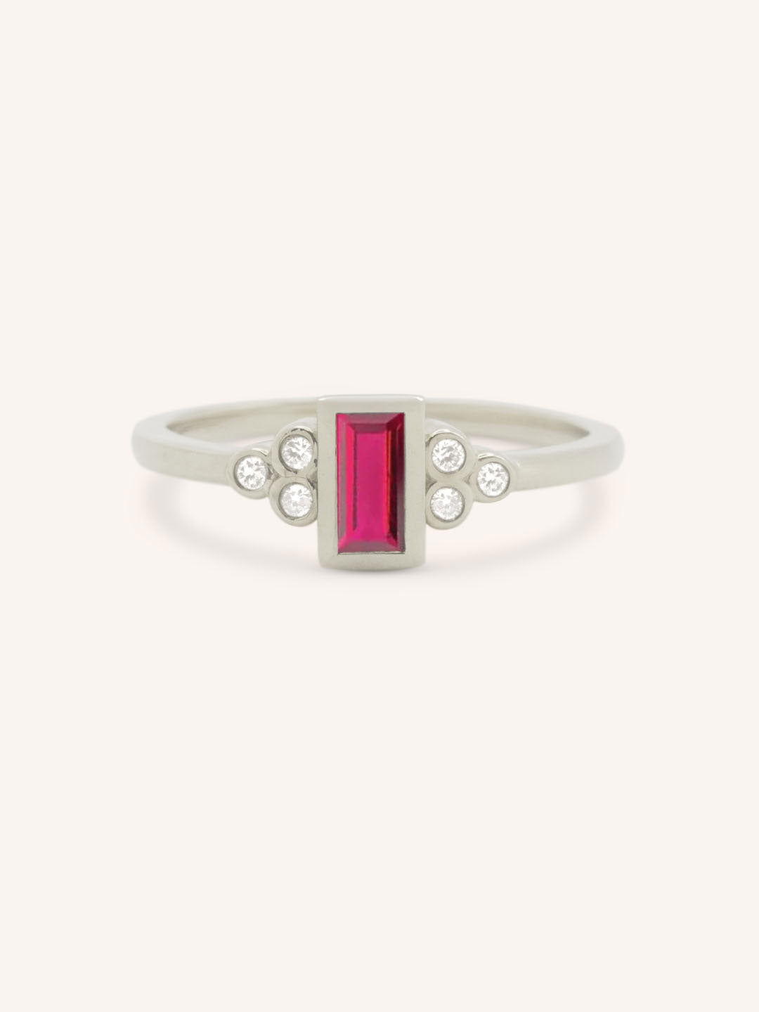 Abigail Ruby Diamond Accented Ring