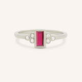 Abigail Ruby Diamond Accented Ring