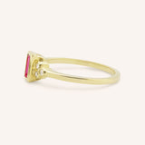 Abigail Ruby Diamond Accented Ring