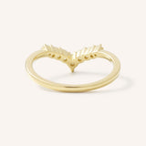 Sundown Graduated V Diamond Wedding Ring