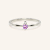 Mayers Post Amethyst Diamond Accented Ring