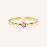 Mayers Post Amethyst Diamond Accented Ring