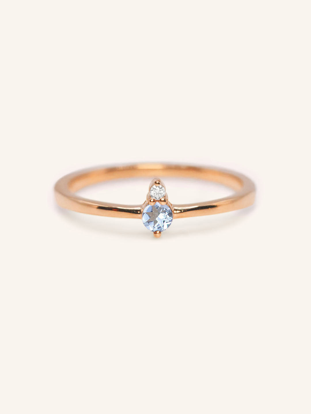 Mayers Post Aquamarine Diamond Accented Ring