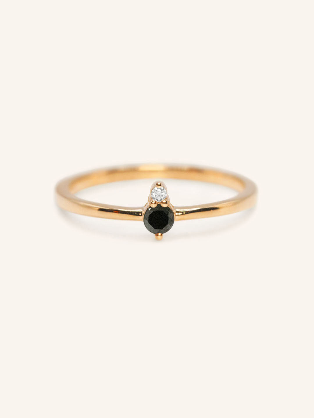 Mayers Post Black Diamond and Diamond Accented Ring