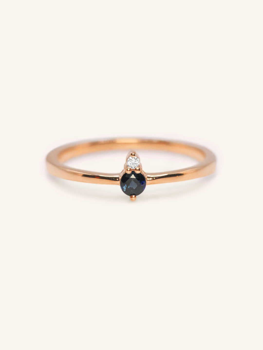 Mayers Post Blue Sapphire Diamond Accented Ring