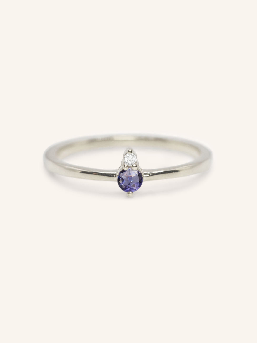 Mayers Post Iolite Diamond Accented Ring