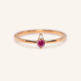 Mayers Post Ruby Diamond Accented Ring