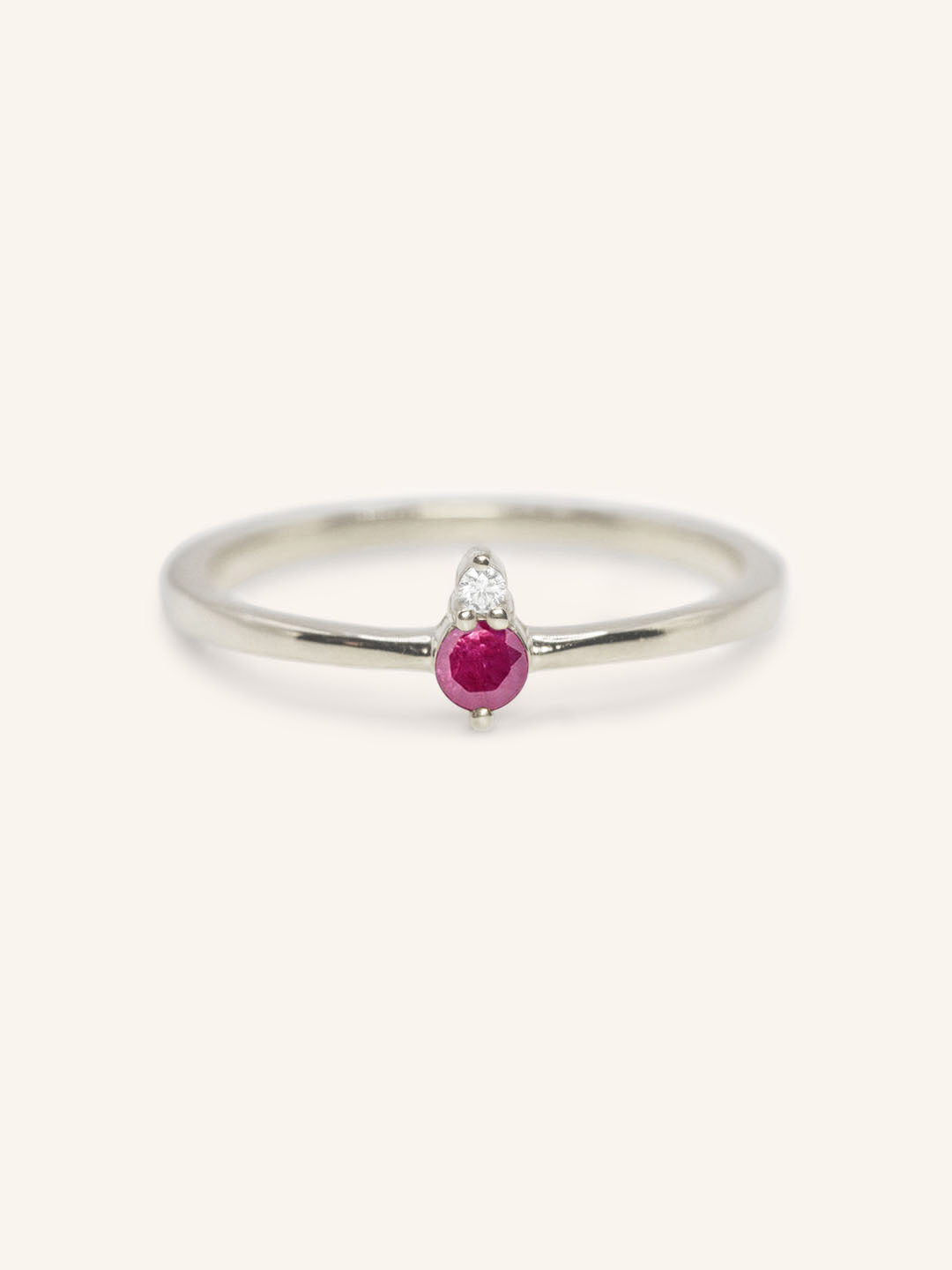 Mayers Post Ruby Diamond Accented Ring